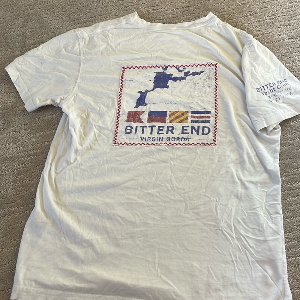 Vintage bitter end yacht club white t-shirt. Size m. Good condition